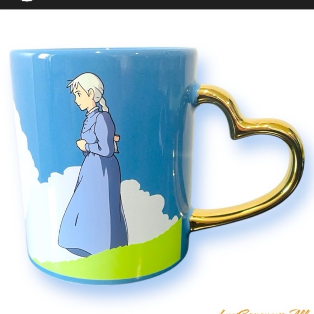 Her Universe Howl's Moving Castle Mug with Gold Heart Handle